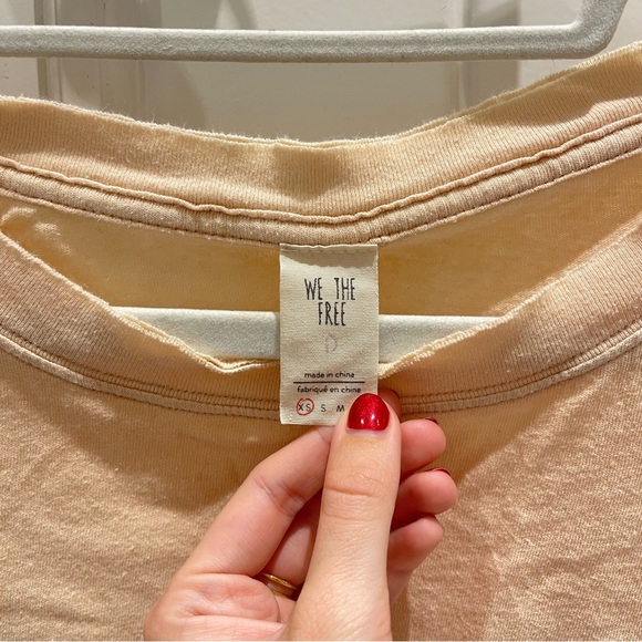 Free People We The Free Sugar Rush Dolman Sleeve Tee in Peach (XS) - Picture 6 of 6